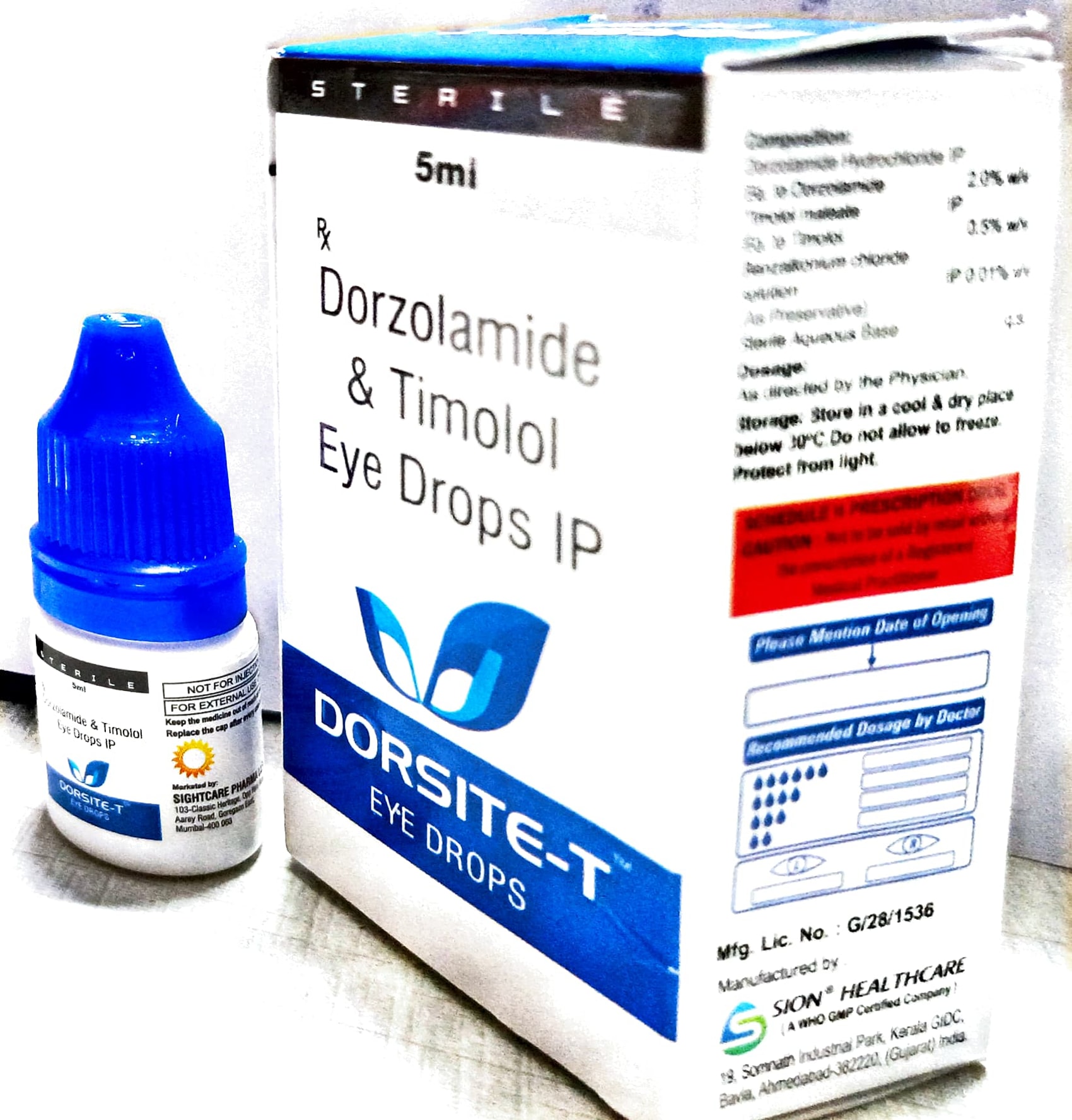 Dorsite T eye drop